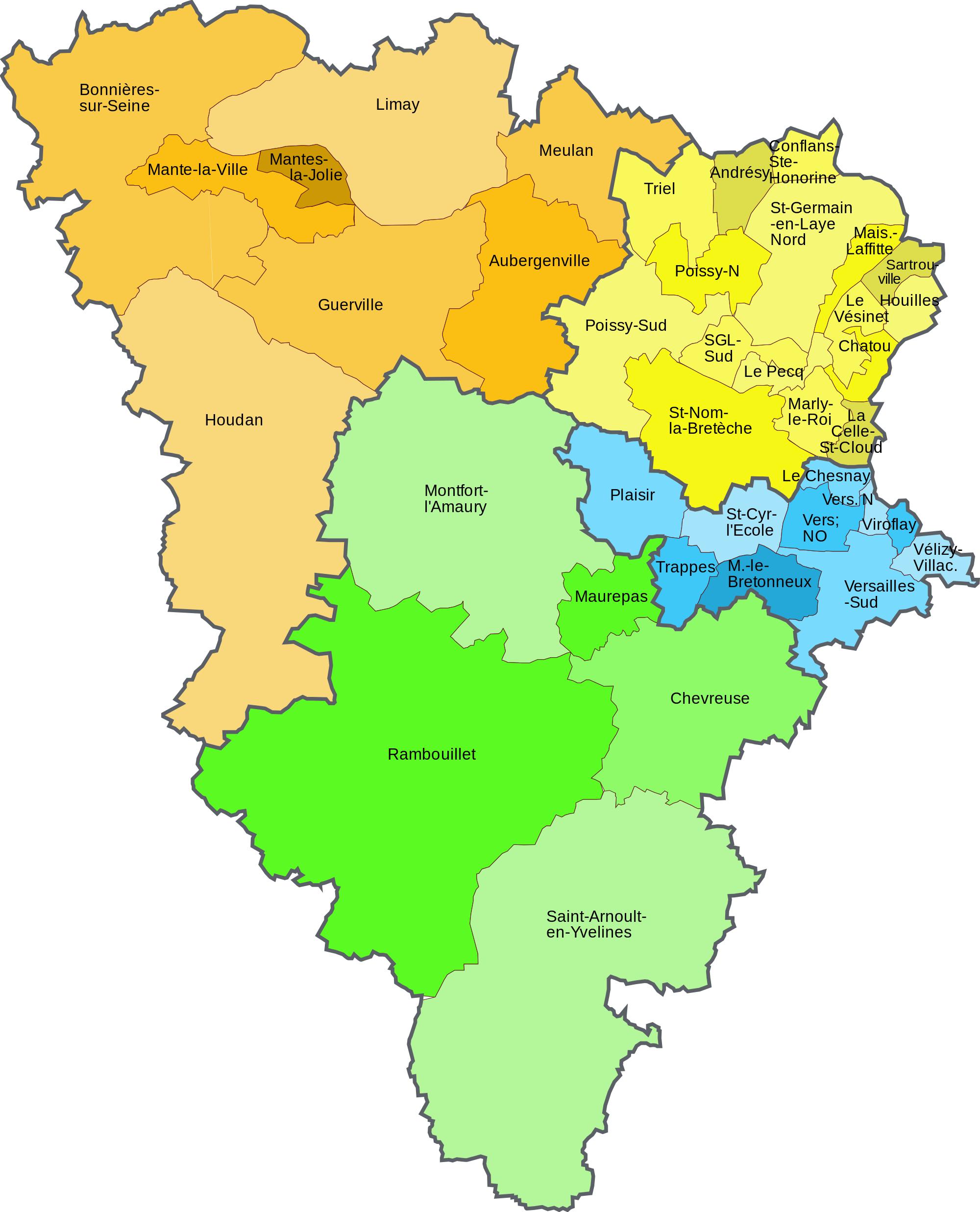 Yvelines Map Map Of Yvelines France