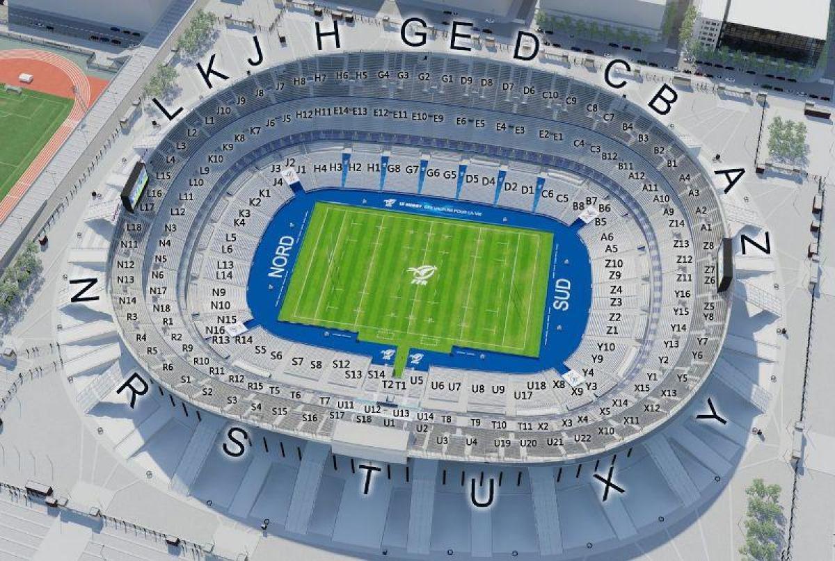 Map of Stade de France Rugby