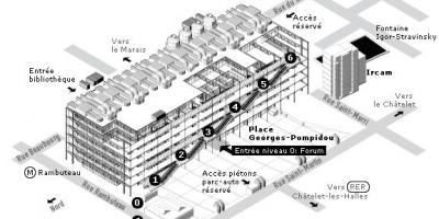 Map of Pompidou Centre