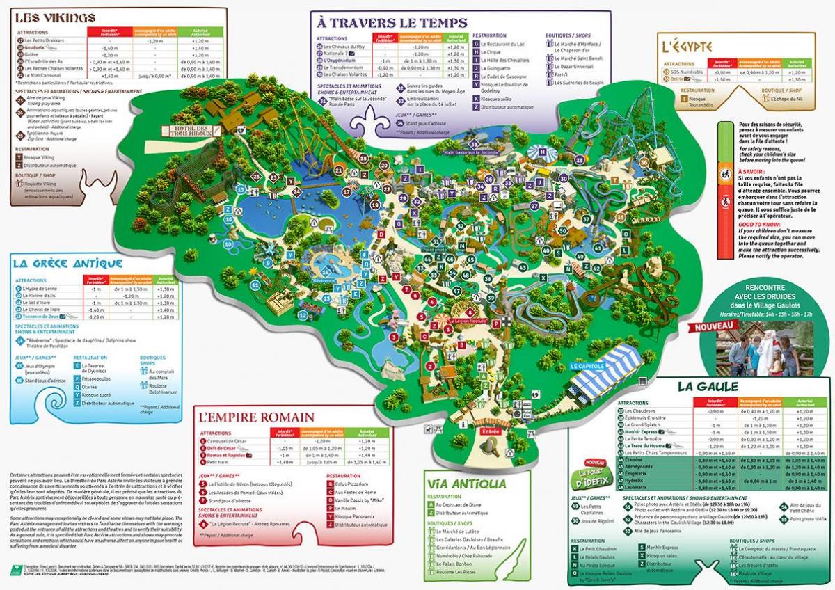Map of Asterix park