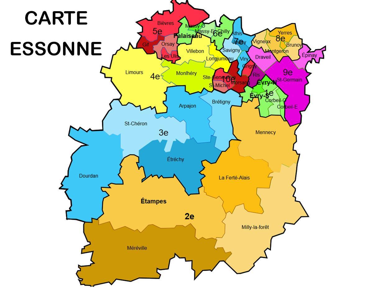Map of Essonne