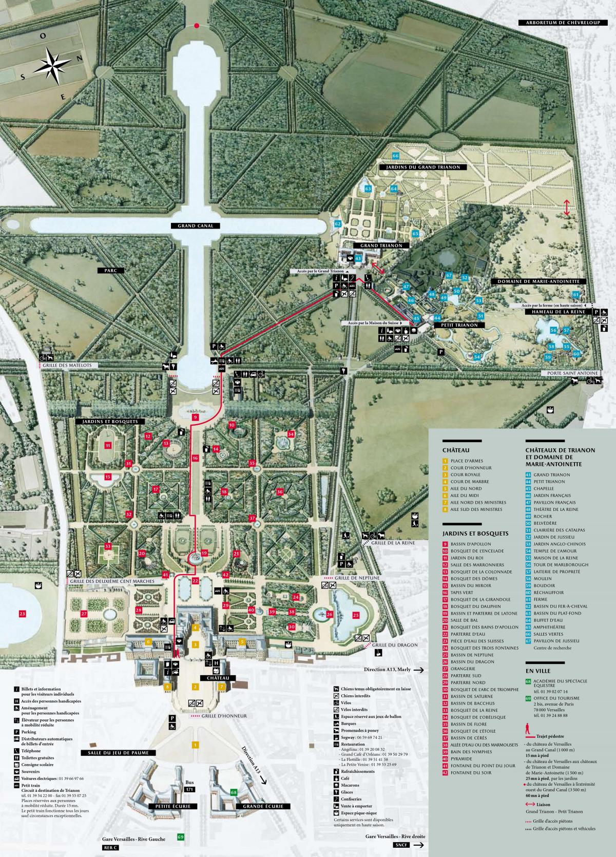 Map of Palace of Versailles