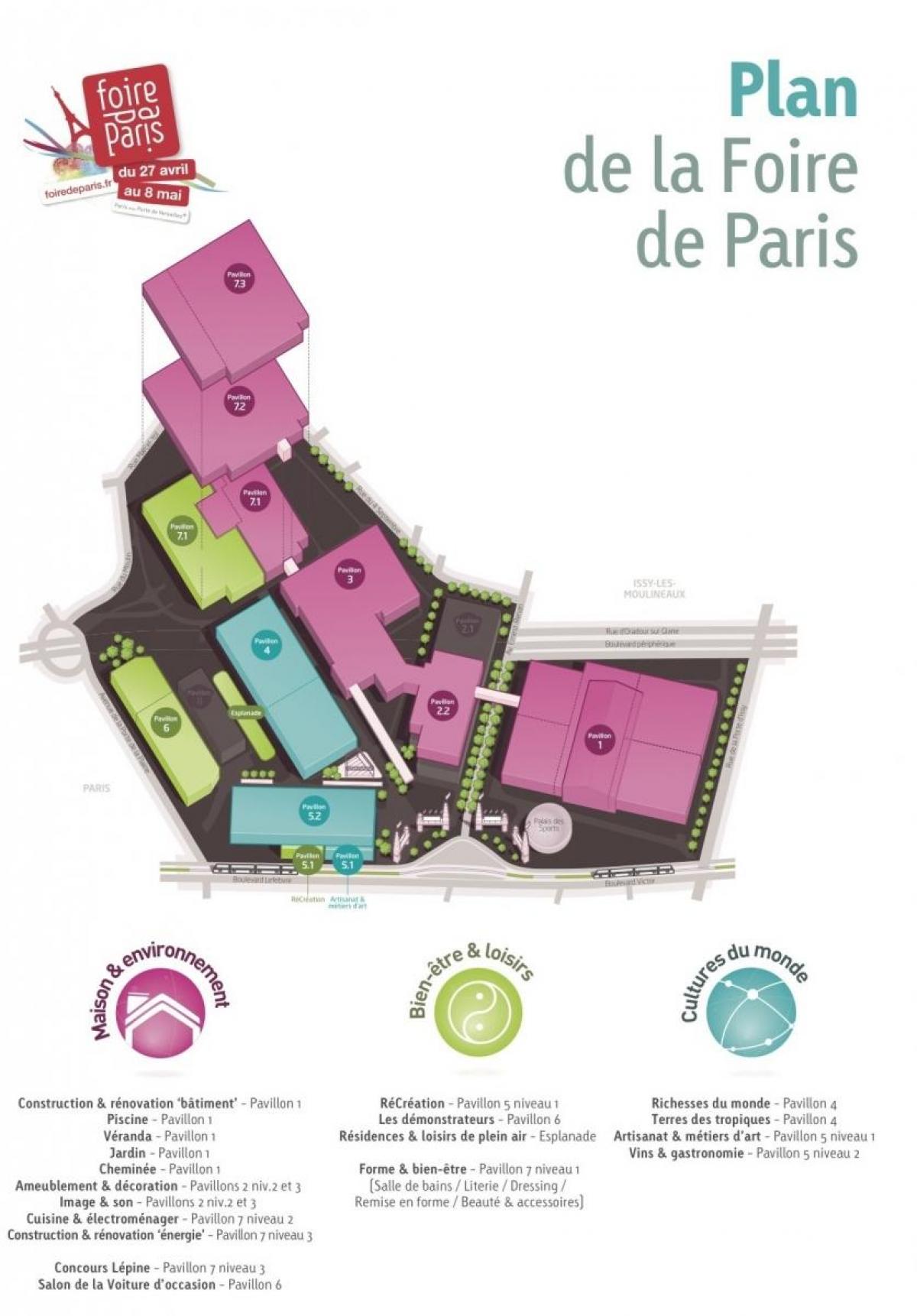 Map of The Foire de Paris