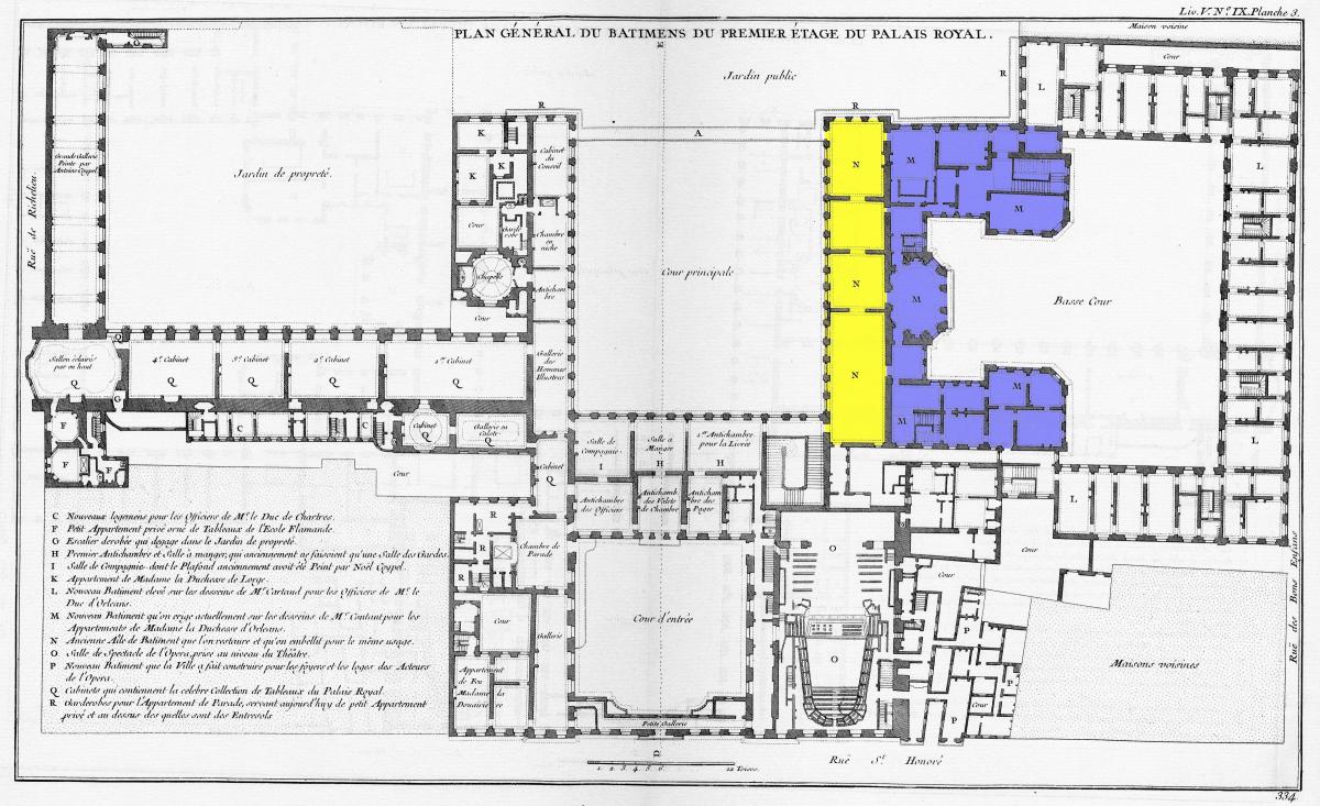 Map of The Palais-Royal