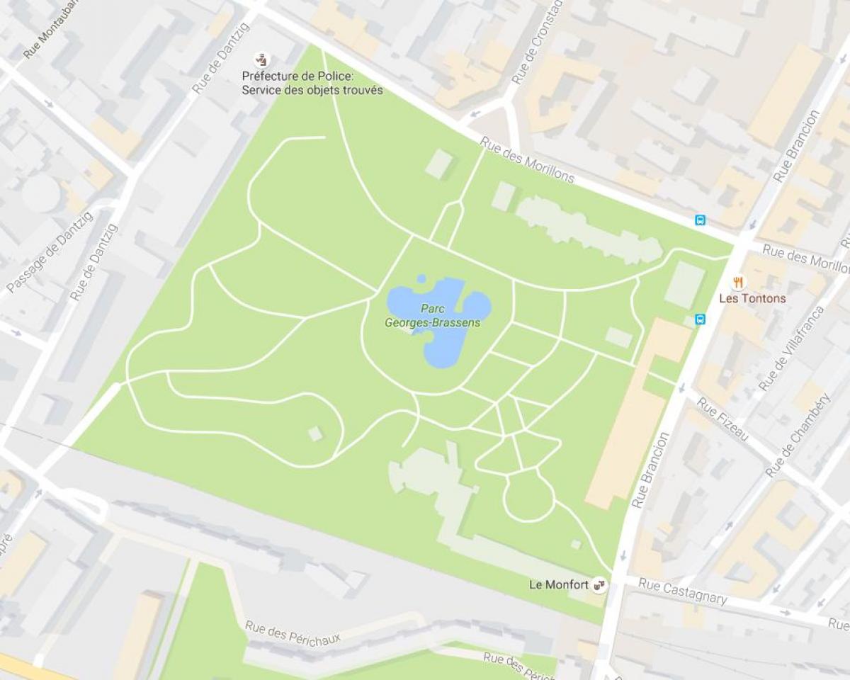 Map of The Parc Georges-Brassens