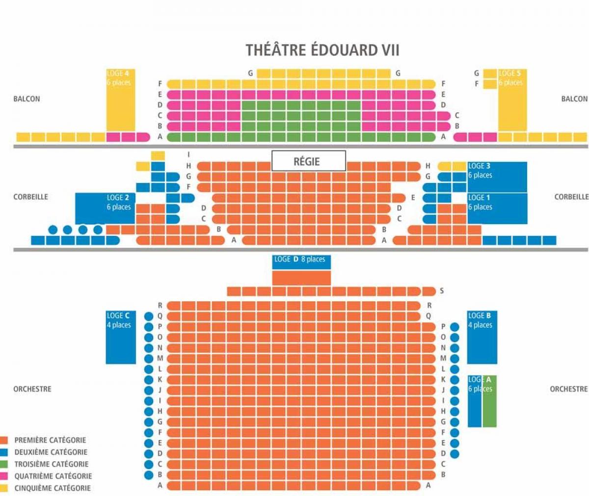 Map of The Theatre Edouard 7