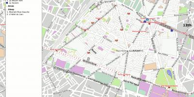 Map of 14th arrondissement of Paris