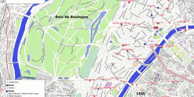 Map of 16th arrondissement of Paris