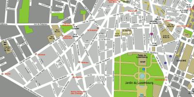Map of 6th arrondissement of Paris