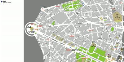 Map of 8th arrondissement of Paris