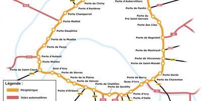 Map of Boulevard Périphérique