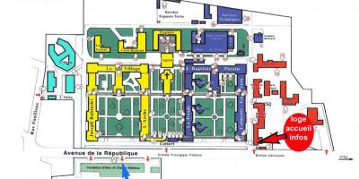 Map of Charles-Foix hospital