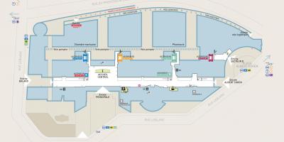 Map of Georges-Pompidou hospital