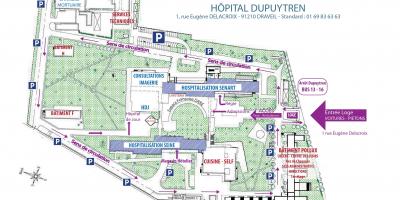 Map of Joffre-Dupuytren hospital