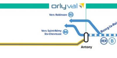 Map of OrlyVal