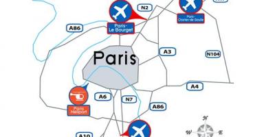 Map of Paris airport