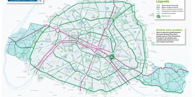 Map of Paris bike