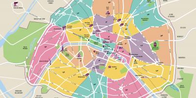 Map of Paris intramural
