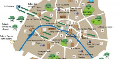 Map of Paris museums