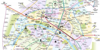 Map of Paris subway