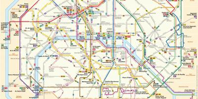 Map of RATP bus