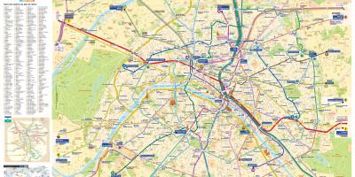 Map of RATP subway