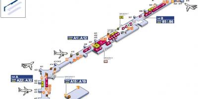 Map of South Orly airport