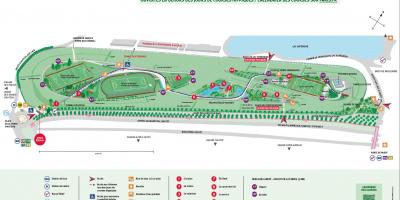 Map of The Auteuil Hippodrome