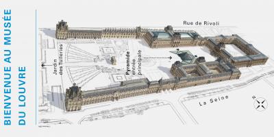 Map of The Louvre Museum