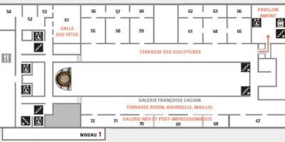 Map of The Musée d'Orsay Level 2