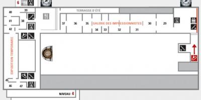 Map of The Musée d'Orsay Level 5