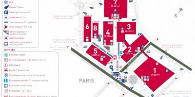 Map of The Paris expo