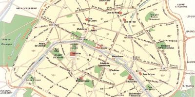 Map of The Paris Parks