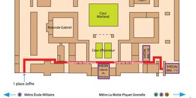 Map of the École Militaire