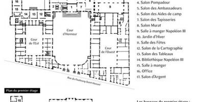 Map of The Élysée Palace