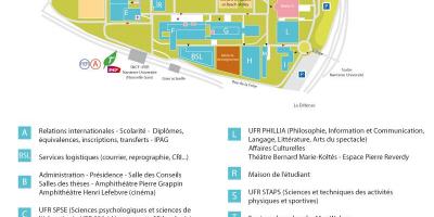 Map of University Nanterre