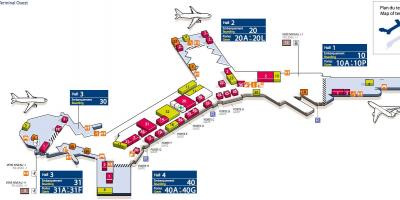Map of West Orly airport